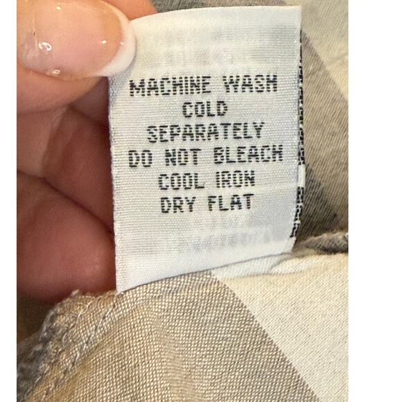 Habitat Gray Sand Stripe Tunic Top with Toggle Buttons Size Women’s XXL - Picture 6 of 10